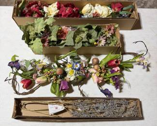 Home Interiors New Flower Swags and Crystal Accents