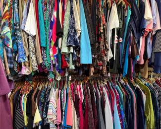 70’ of Very Nice Clothes. Over 2000 pieces tagged. Sizes Medium - 2X