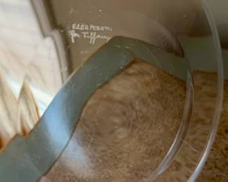 Tiffany & Co. Elsa Peretti Thumbprint bowl, iconic and beautifully made, light wear consistent with age.