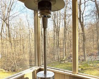 3 propane patio heaters with tanks, all working and ready to use.