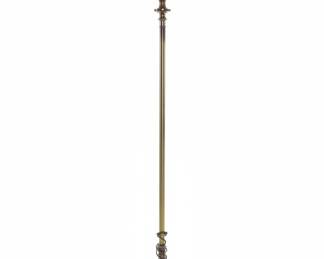 Vintage Stiffel Laurel Leaf Brass Torchiere Floor Lamp