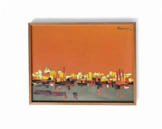 Abstract Oil Painting, Signed Rastman 