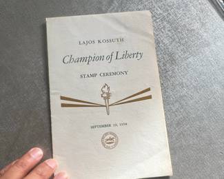 Lajos Kossuth Champion of Liberty Stamp Ceremony Program second image