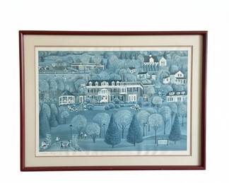 Stone Ridge Country Day School Lithograph by Byron