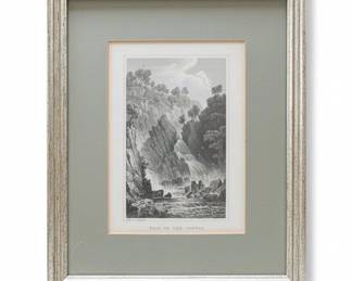 Fall of the Conway Engraving by H. Gastineau