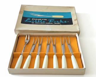 Little Forks Stainless Steel Appetizer Forks