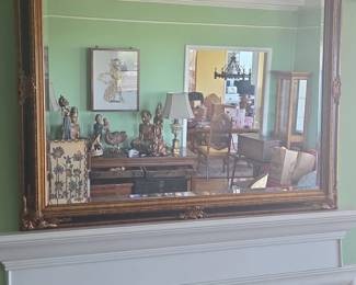 Ornate Gilt Wood Mirror
