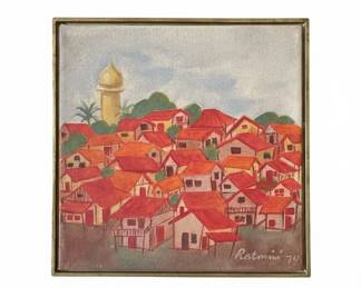 Kampung Tanah Abang, Jakarta Painting by Ratmin,