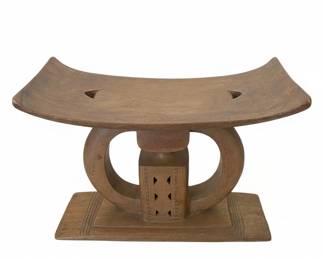 Ashanti Carved Wooden Stool