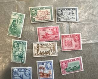 Fiji King George VI Postage Stamps Collection