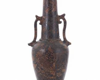 Large Amphora Vase with Chinoiserie Motif