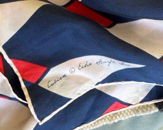 Echo Scarfs Cubism Geometric Silk Scarf third image