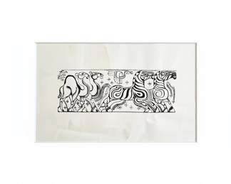 Print of Camels and Zebras