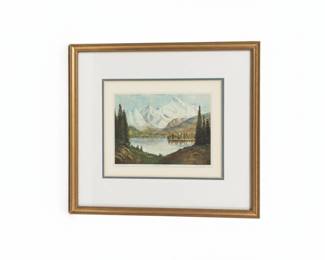 Mountain Lake Print by Thomas Hill