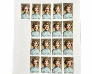 Betty Ford Forever Stamps Sheet