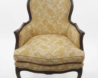 Vintage Louis XV Style Upholstered Accent Chair