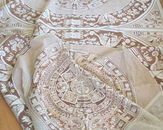 Aztec Calendar Lace Tablecloth
