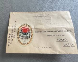 Asahi Beer Lager Beer Envelope