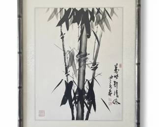 Chinese Bamboo Ink Wash Painting