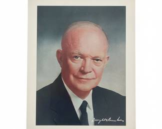 Dwight D. Eisenhower Autographed Portrait