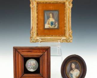Three Portrait Miniatures