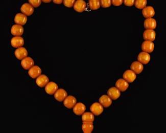 Old Phenolic Amber Trade Beads