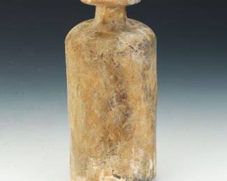 Roman Glass Cylindrical Bottle 