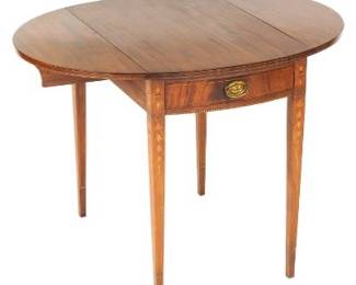 HepplewhiteStyle Mahogany Pembroke Table 