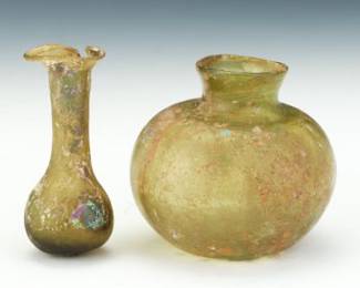 Two Roman Glass Vessels