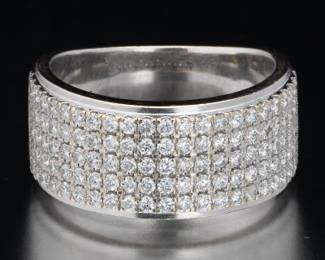 VERA WANG WISH Gold and Diamond Band 