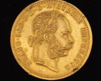 Austrian 1915 One Ducat Gold Coin
