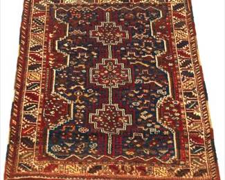 Qashqai Shiraz SemiAntique Pictorial Carpet