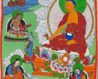 Guru Shakya Senge Thangka
