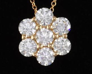 14K Diamond Pendant On a Gold Chain