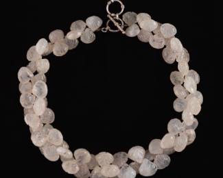 Carved Quartz Necklace
