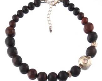 Translucent Boba Caviar Pearl and Sterling Necklace