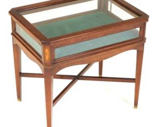 EdwardianStyle Mahogany Vitrine Table