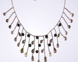 Festoon Cut Crystal Necklace