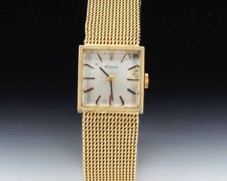 1980s Ladies14K Rolex Manual Wind Wristwatch