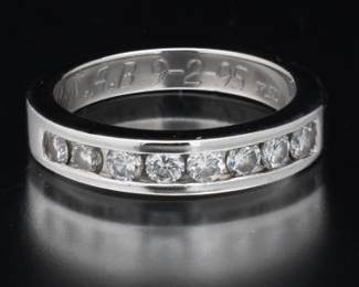 Classical Platinum and Diamond Band 