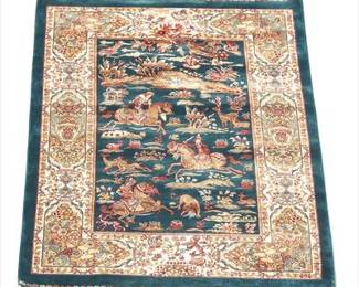 Turkish Bamboo Silk Pictorial Carpet