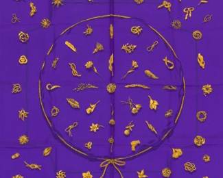 Hermes Silk Twill Scarf Clips Designed by Dimitri Rybaltchenko