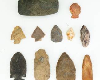 Collection of Native American Stone Artifacts