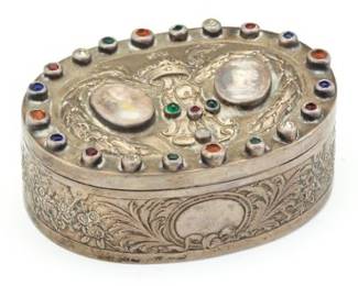 Silver Box with Marie Antoinette and Louis XVI, 18th Century