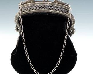 Continental .800 Silver Purse Frame