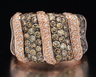 LeVian Gold and Diamond Ring 