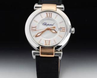 Chopard Ref 8532 Rose Gold and Stainless 18K Rose Gold Quartz Wristwatch