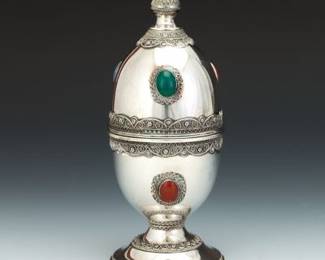 Zadok Izrael Vintage Sterling Silver and Gem Stones 