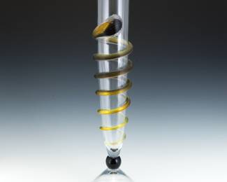 H. Scarborough Fusion Art Glass Vase