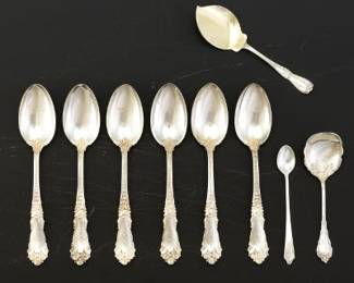 Collection of Sterling Silver Utensils, Including by Reed  Barton, Gorham and Durgin 